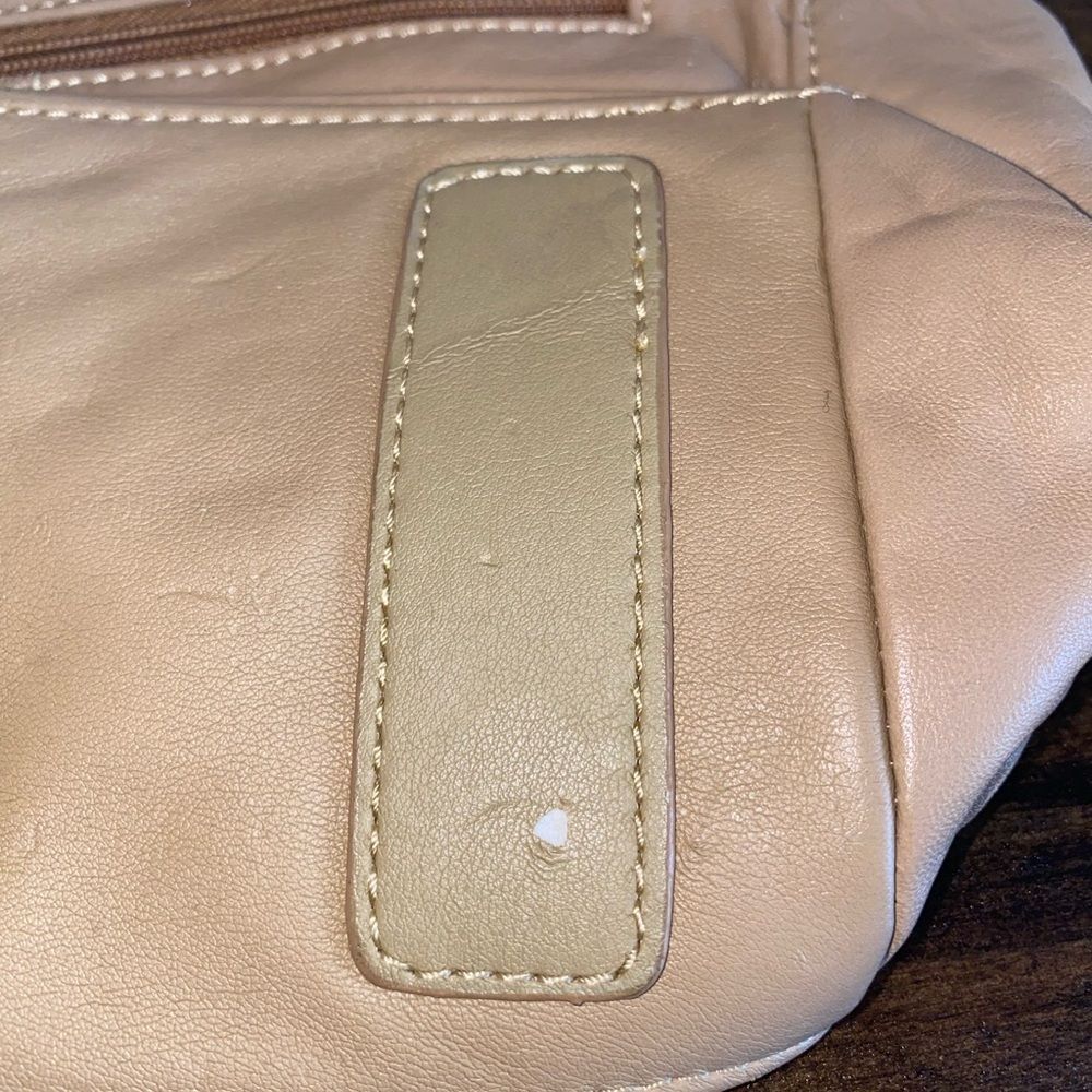 Hush Puppies Tan Leather Shoulder Purse Bag - Picture 4 of 11